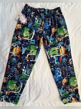 Jams World Men’s Fleece Drawstring Long Pants,  “Clash Navy”, XL